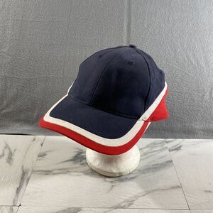Unbranded Hat Mens Blue White Red Strapback‎ Adjustable Cap